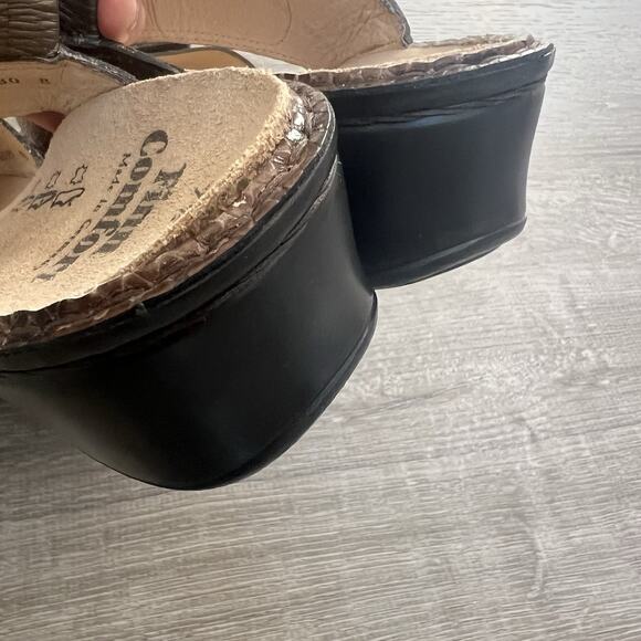 Finn Comfort NWOB NEW Alanya Womens Sandals UK 7 1/2 US 10 Snakeskin Embossed - Picture 4 of 6